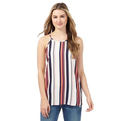 H! by Henry Holland Multi-coloured striped print cami top